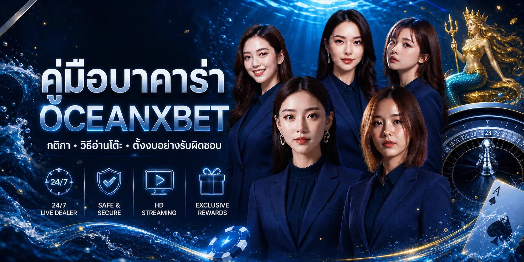oceanxbet บาคาร่า คู่มือกติกา Banker Player Tie